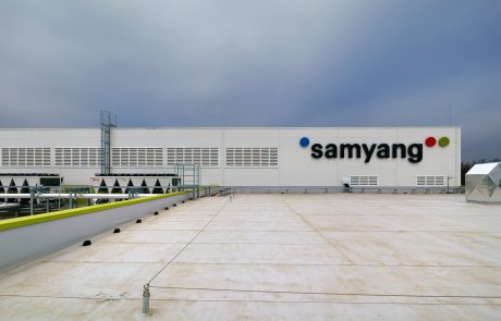 Samyang Biopharm factory in Gödöllő, Hungary built by Takenaka Europe, rooftop