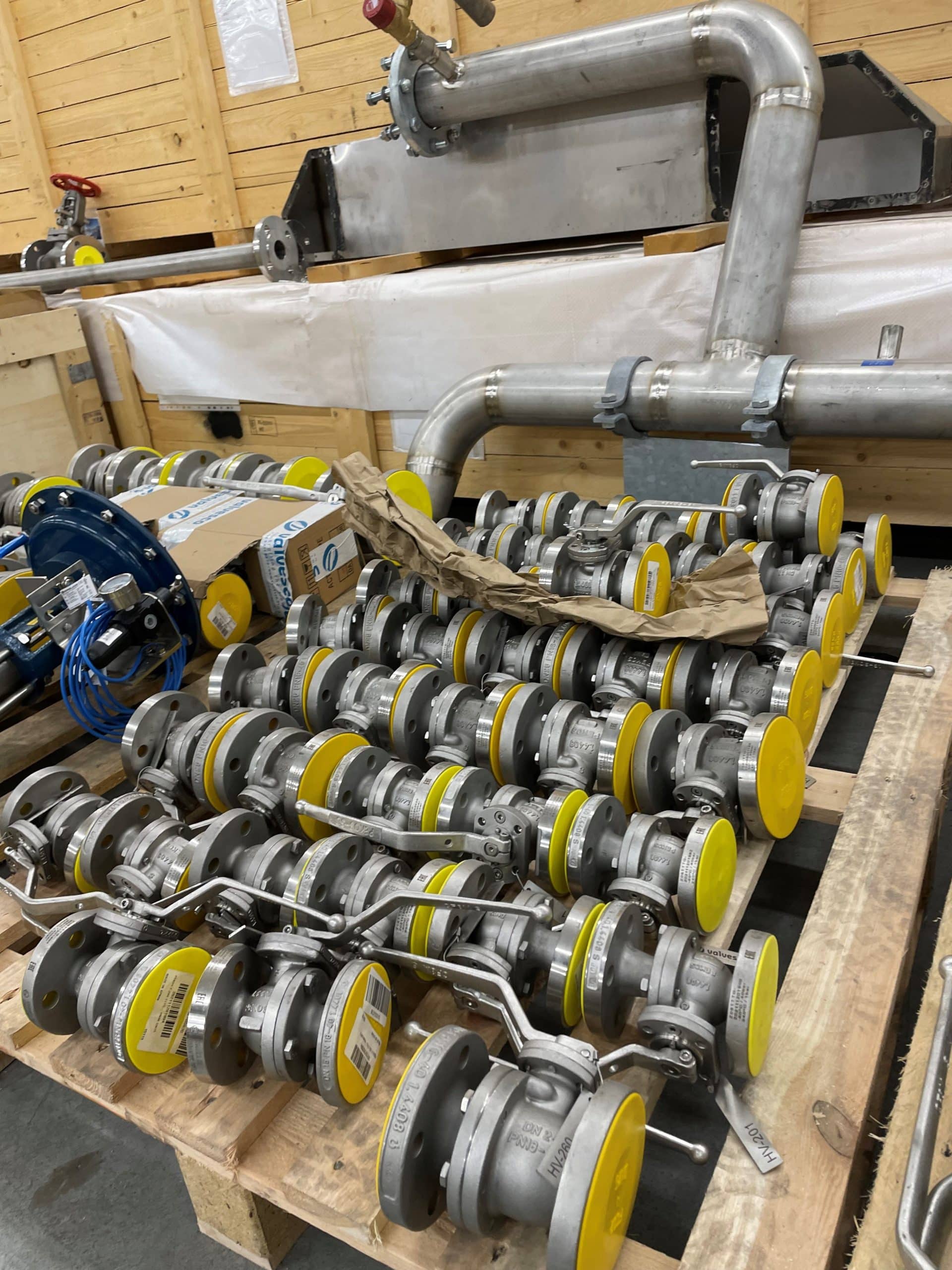 Image of some transport rollers for work at TAKENAK Sittard in the Netherlands
