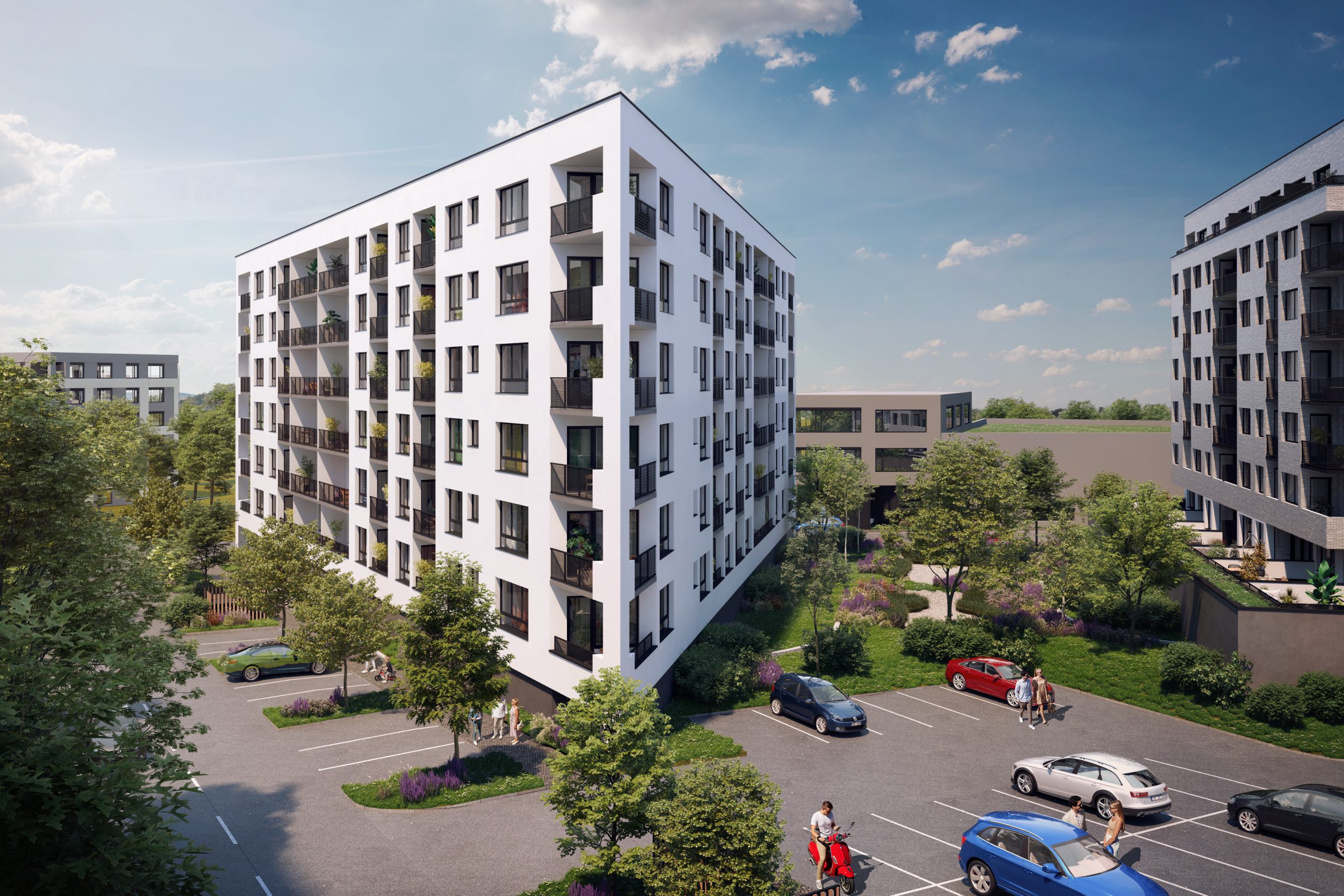 Kaskády Barrandov Residence in Prague, Czech Republic, built by Takenaka Europe in 2023.