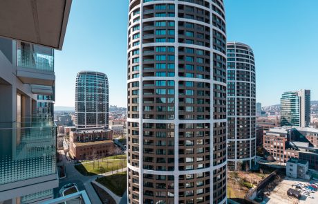 Metropolis Residence in Bratislava, Slovakia, built by Takenaka Europe and completed in 2025.
