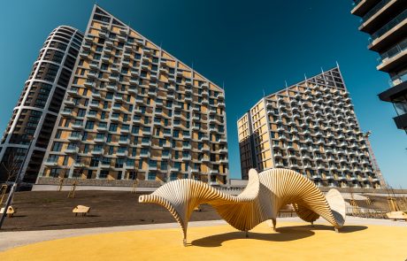 Metropolis Residence in Bratislava, Slovakia, built by Takenaka Europe and completed in 2025.