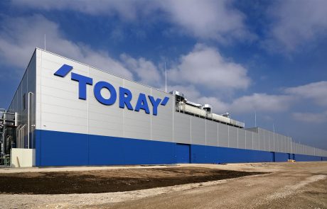 View of the Toray battery separator film factory in Hungary, part of over 1500 projects by Takenaka