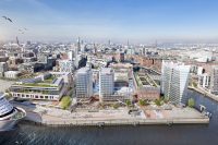 View on new arising construction projekt in Hamburg, startet in january 2022