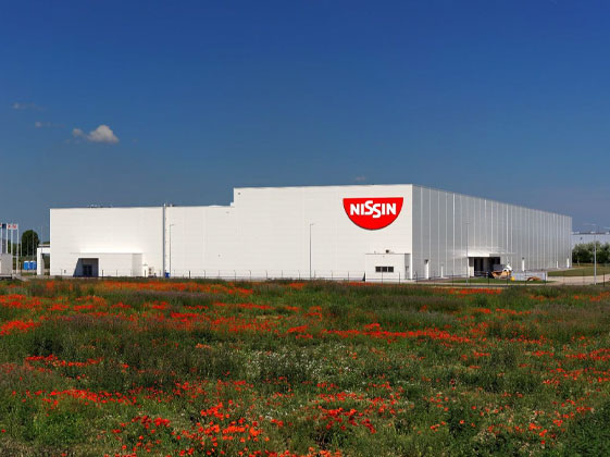 Exterior view of our construction project, Nissin Foods, in Hungary.